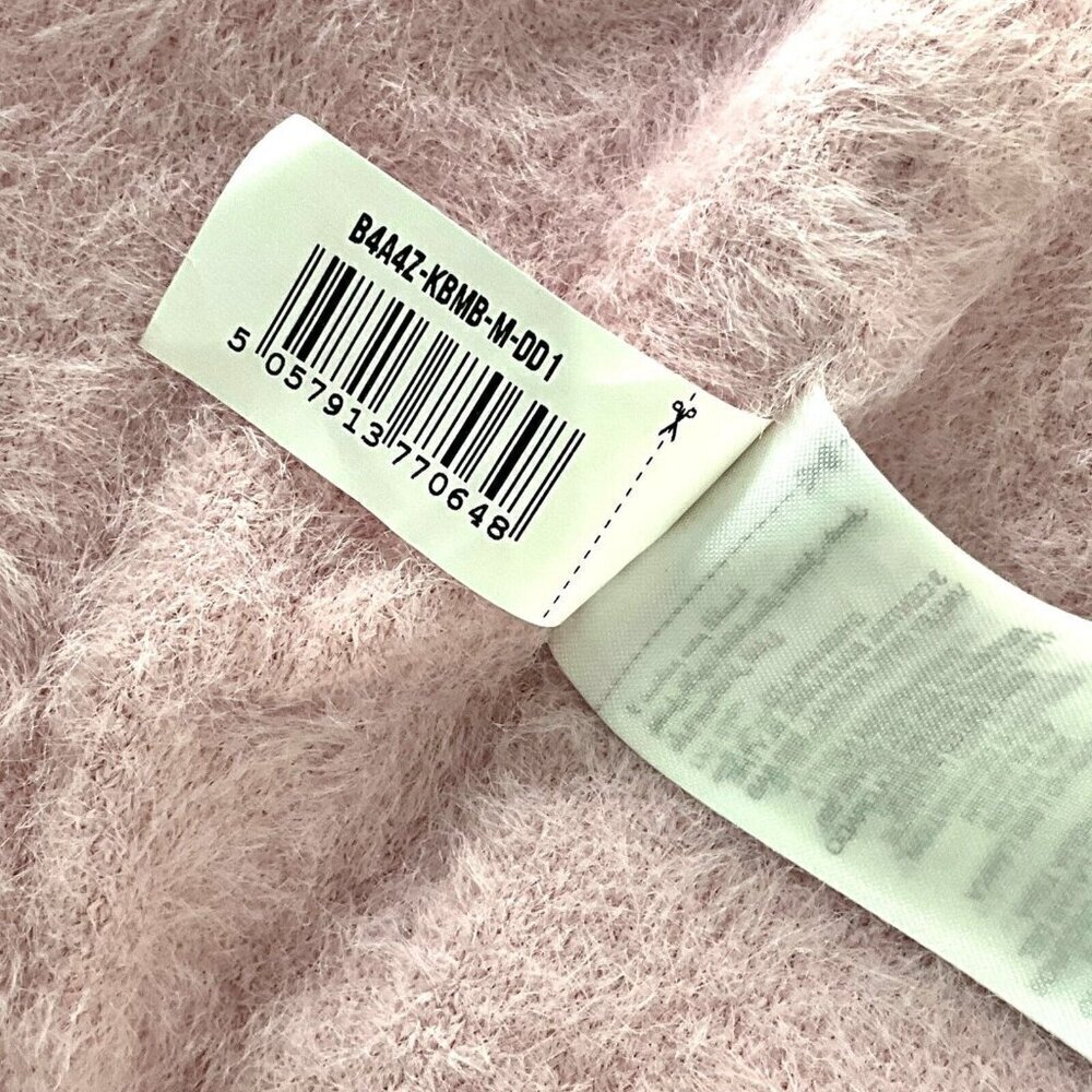 Gymshark Women's M Whitney Eyelash Knit Bandeau Petal Pink Lounge Casual - Picture 9 of 9